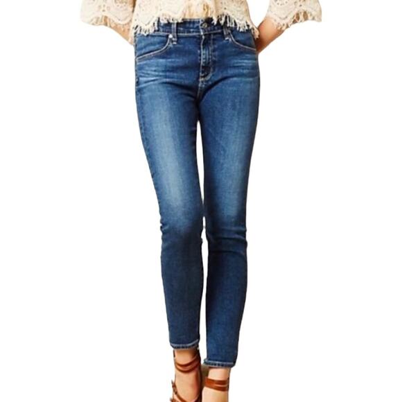 Anthropologie AG Adriano Goldschmied Women's Jeans Stevie Slim Straight Ankle 25 - Picture 1 of 9